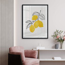 Plakat Blursbyai - Ilustracja przedstawiająca gałązkę cytryny