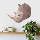 Wallsticker - Polygon - Næsehorn