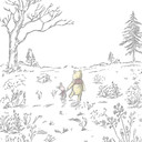 Tapet - Winnie the Pooh Walk - 200 x 280 cm