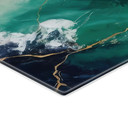 Glasbillede - Elegance of the Ocean - Golden Currents - Alpenglow Workshop