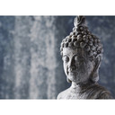 Blå og grå non-woven tapet Designwalls AsianCulture Buddha