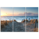 3-delt lærredstryk, Sunset at the Baltic Sea
