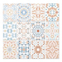 Sticker carrelage marocain pastel - Set de 12