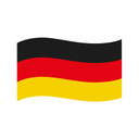 Wandtattoo Deutschland-Fahne im Wind