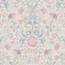 Floral cream blue - włókninowa tapeta Country House A.S. Création - matowa i lekko teksturowana