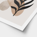 Plakat Botaniczna sylwetka z artystyczną geometrią - Costa