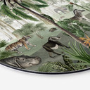 Tableau sur alu-Dibond rond Kikki Belle - Objets Cachés Jungle