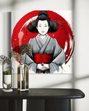 Leinwandbild Japanische Geisha Ukiyo-E