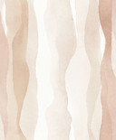 Tapeta z włókniny w beżowe abstrakcyjne paski o nowoczesnym graficznym wyglądzie 