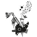 Wallsticker - Saksofon