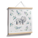 Plakat Słodkie słoniątko między gałęziami boho - UN Designs - Kwadrat