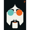 Livingwalls papier peint photo ARTist Lennon orange