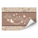 Wallprint W - Lebe jeden Moment Macchiato