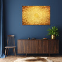 Canvasbillede, guld mandala abstraktion