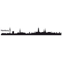 Sticker mural Skyline de Hambourg