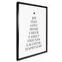 Plakat świąteczny - choinka typograficzna - Blursbyai