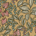 Architects Paper Floral Impression - Papier peint intissé fleuris, jaune