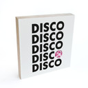 Billede af træ til at hænge op - Retro Disco Vibes Typografi - Kerr-Dineen - 15x15 cm