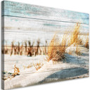 Canvasbillede, Vintage strand på træ