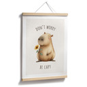 Plakat Capybara - Don't worry be capy