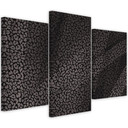 3 stykke lærredsprint, Leopard Leopard Pels Patches Mønster