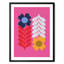 Plakat Collett - Kolorowe kwiaty retro