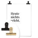 Poster Heute nichts erlebt