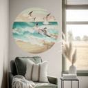 Wandtattoo Möwen am Strand - SpaceFrog Designs - Rund