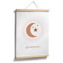 Plakat Eid Mubarak półksiężyc
