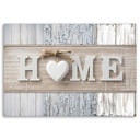 Canvasbillede, Hjem hjerte Shabby Chic