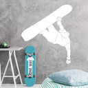Muursticker Snowboarder 02