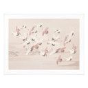 Plakat żurawie nad jeziorem - Bloomery Decor