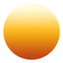 Sticker mural Ombre - Coucher du soleil - Rond