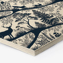 Hexagon Houten Wanddecoratie Dierensilhouetten in het Noordse Bos - Oliver Robins