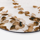 Tableau sur alu-Dibond Annie - Feuilles séchées - Rond