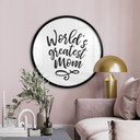 Plakat Największa Mama Świata - Okrągły