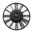 XL Wanduhr - Industrielle Metall Uhr für Büro, Schlafzimmer, Wohnzimmer Ø40 cm