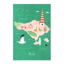 Obraz tkaniny mapa - Bali - Rivers