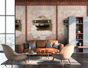 Papel pintado Coche de época marrón beige - Papel pintado no tejido Modern Livingwalls - Mate y liso