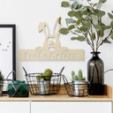 Décoration en bois à suspendre - Lapin 
