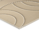 Akrylbillede med former - Abstrakte ringe beige - Grande