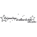 Sticker mural - Il est grand temps... incl étoiles fluorescentes