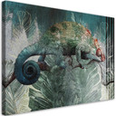 Canvasbillede, Kamæleon i jungle