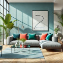 Pintura interior verde turquesa semimate I Piscina | Crear armonía en una habitación | LA COCINA DE 