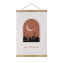 Obraz tkaniny Eid Mubarak w nocy