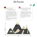 drewniane puzzle 3D z dekoracyjnym krajobrazem górskim