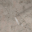 Non-woven tapet med raffia-look beige hvidguld - tekstureret metallic tapet