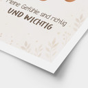 Kinder-Poster 'Meine Gefühle sind richtig und wichtig' mit Schmetterling