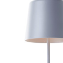 Tischleuchte Cosy, grau, 10 x 37 cm, Metall graue Tischleuchte Outdoor
