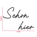 Holzdeko Schön hier - aus der LandIDEE Wohnen & Deko Kollektion